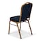 Atlas Commercial Products Crown Back Banquet Chair, Gold Frame, Navy Blue Patterned CBC9NVFGF-BD - alternate 5